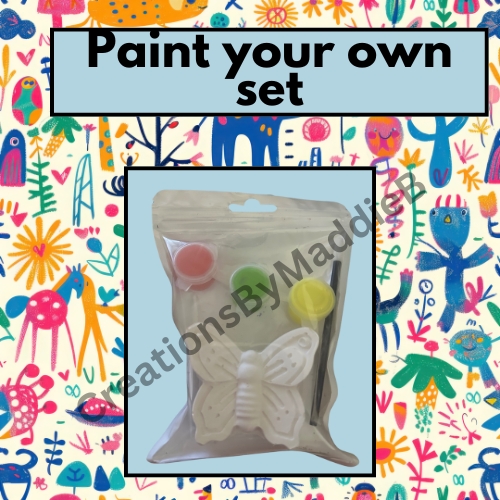 Garden Gritters paint your own plaster set ladybird