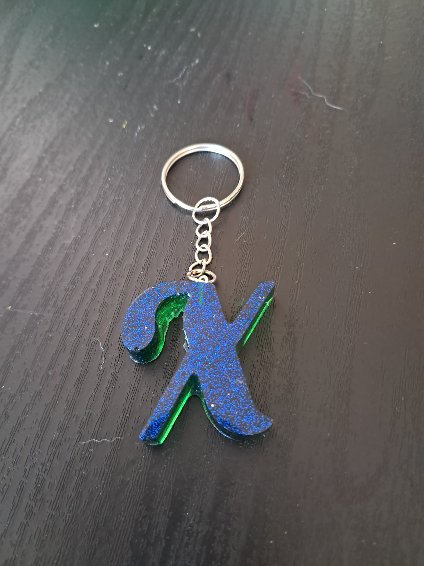 X resin intial keyring