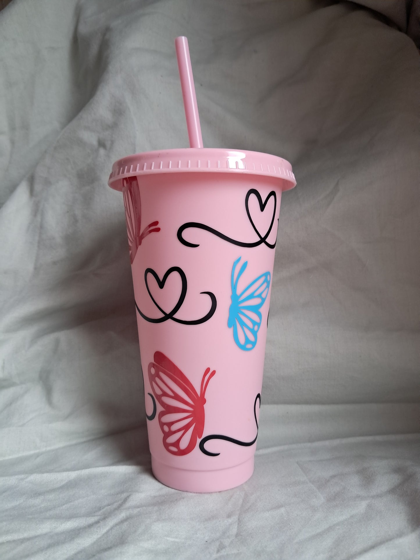 Butterfly and hearts