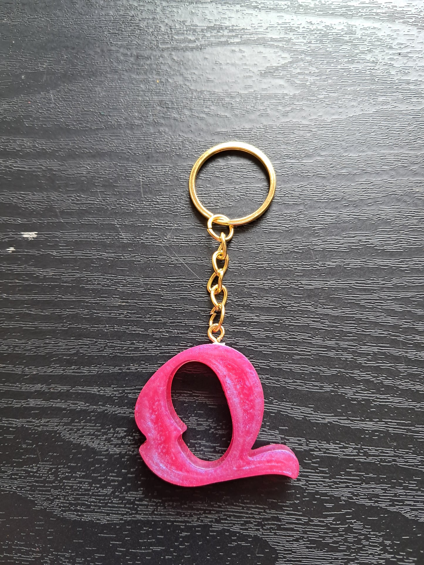 Q resin Inital keyring