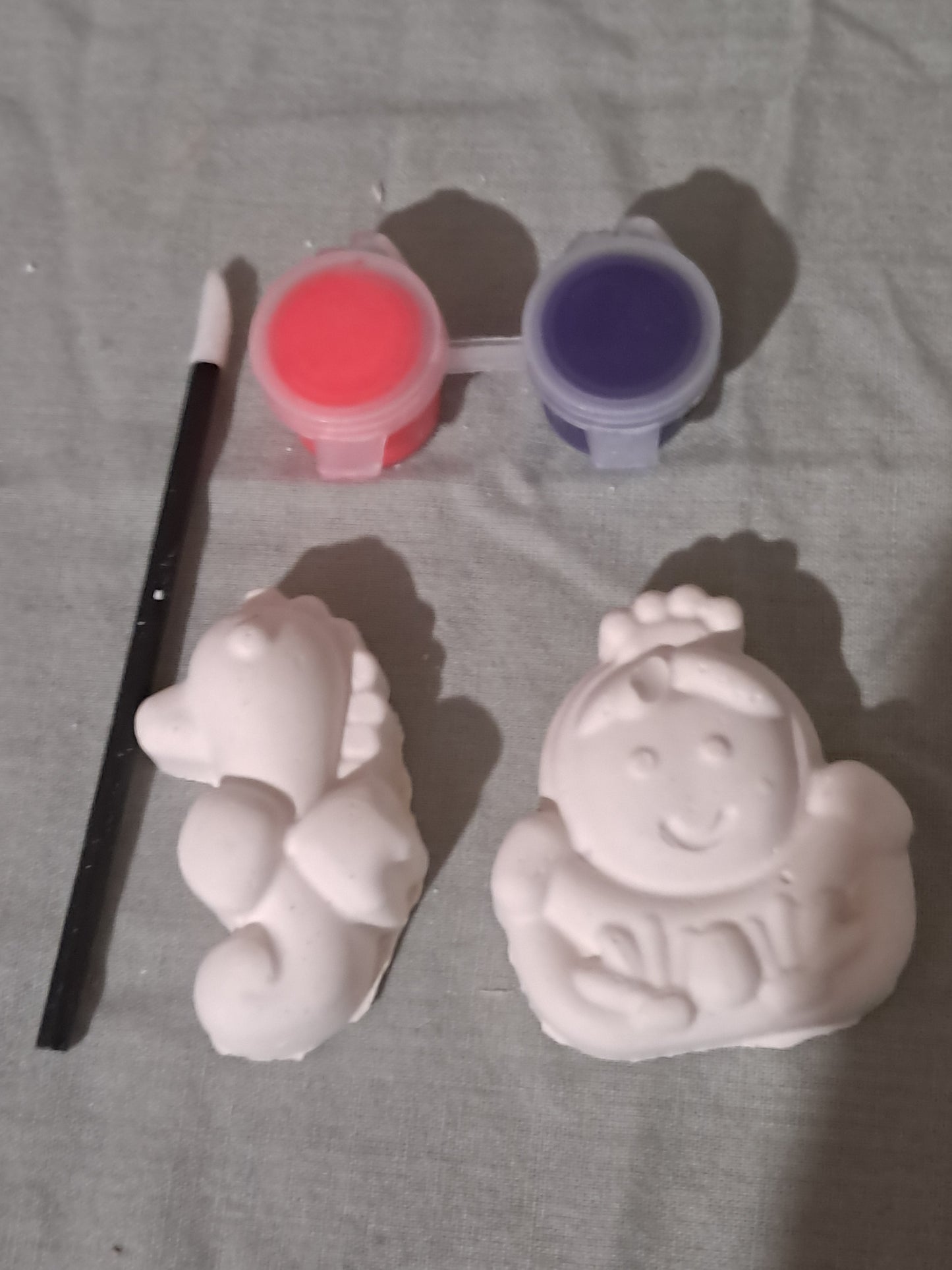 Mermaid and seahorse paint set