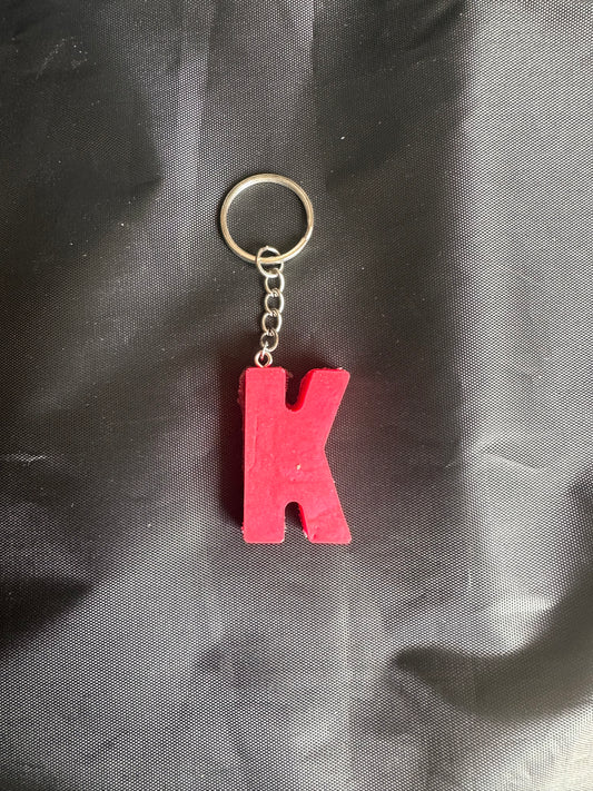 K resin initial keyring
