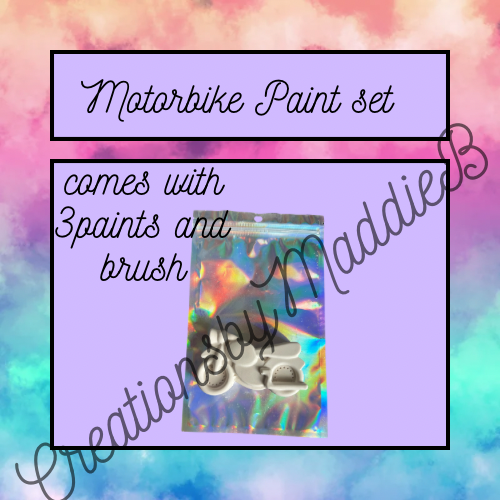 Motor bike paint set