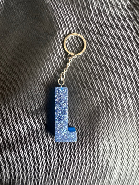 L resin initial keyring
