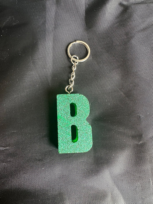 B resin normal initial keyring