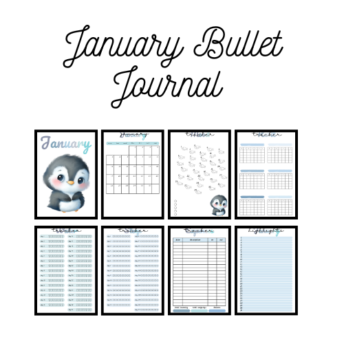 January Bullet Journal