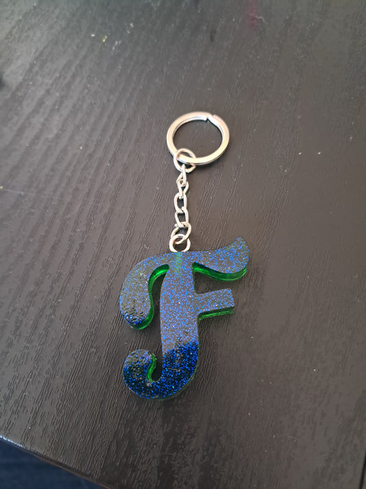 F resin initial keyring