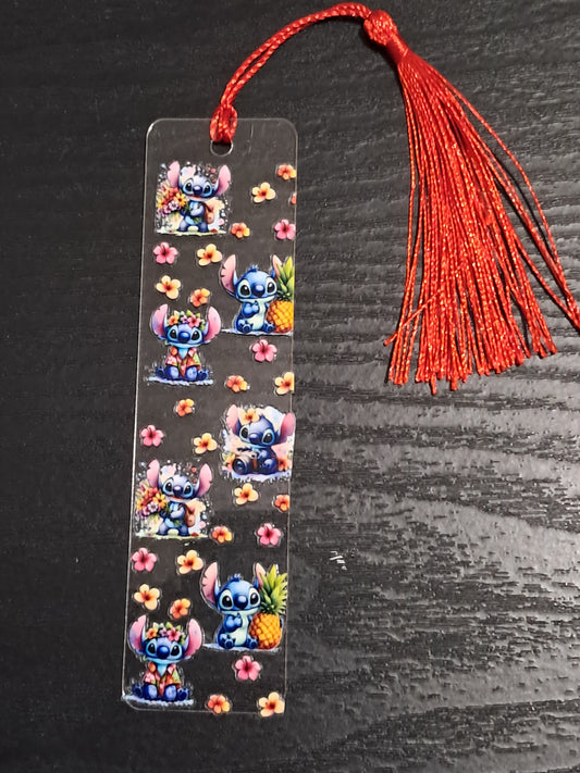 Little blue alien 4 bookmark