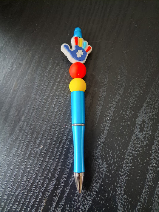 Beaded pen