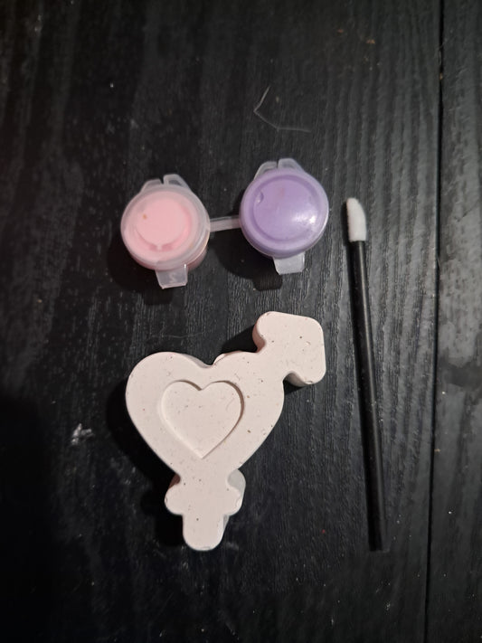 Heart 4 paint set