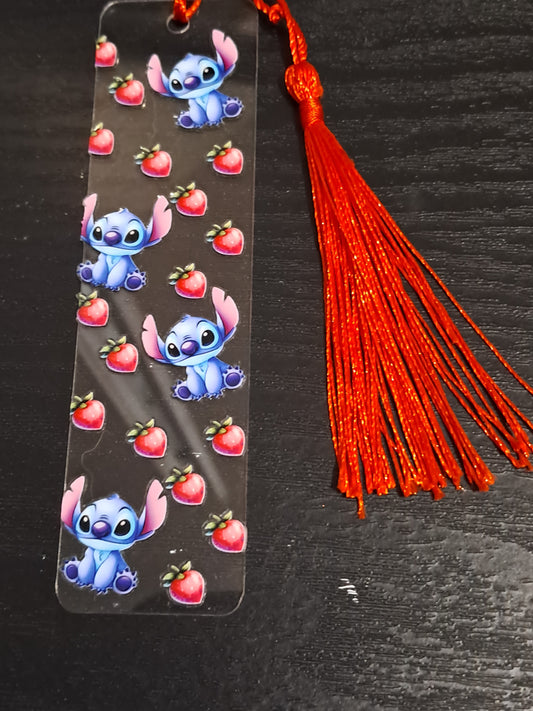 Little blue alien 6 bookmark