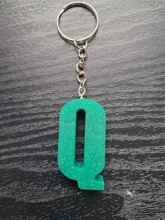 Q resin intial keyring