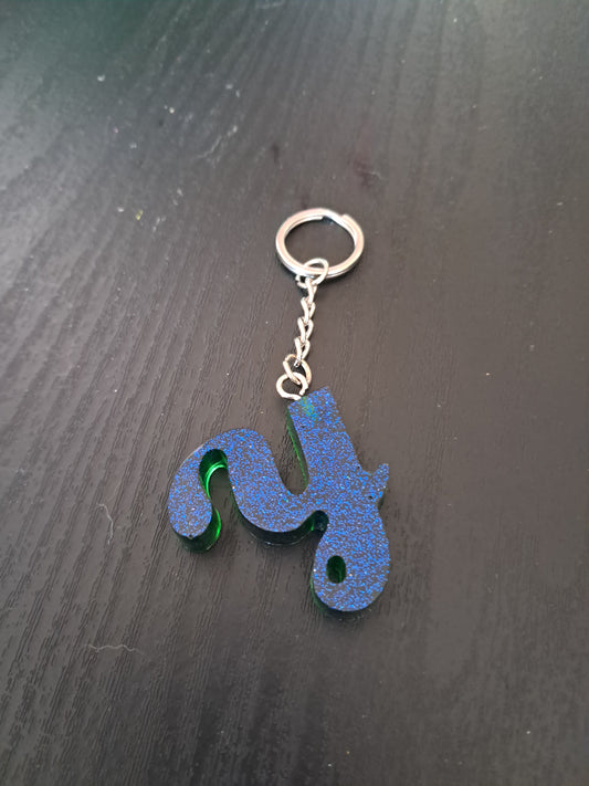 Y resin intial keyring