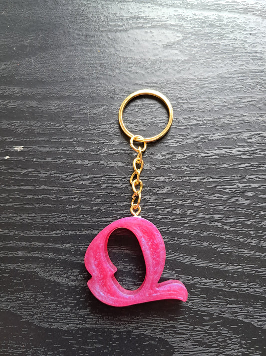 Q resin Inital keyring