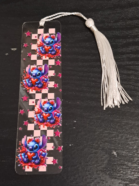 Little blue alien 7 bookmark