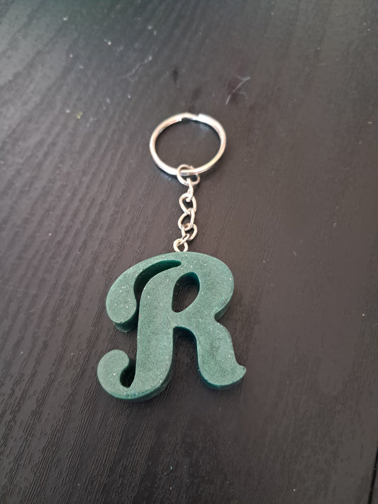 R Resin Intial keyring