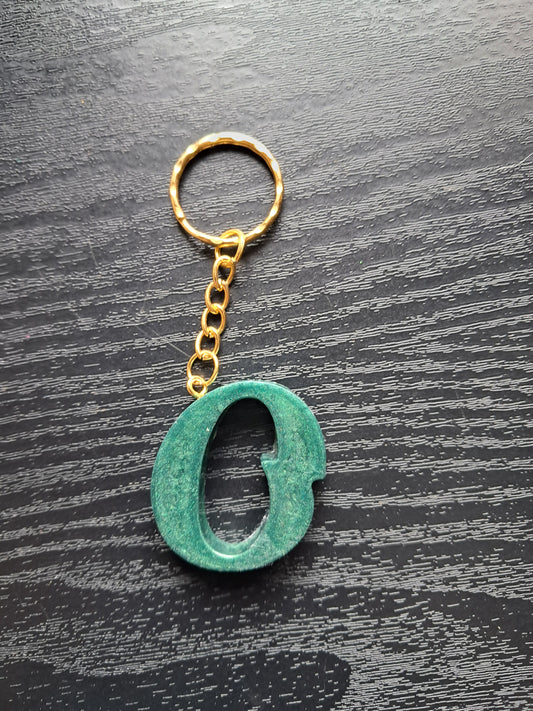 O resin Inital keyring
