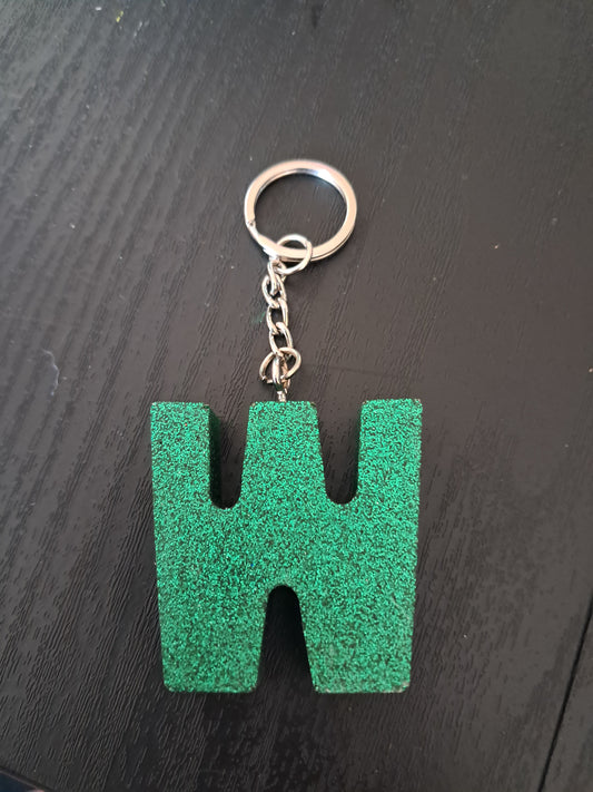 W resin intial keyring