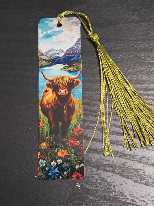 Highland cow 2 bookmark