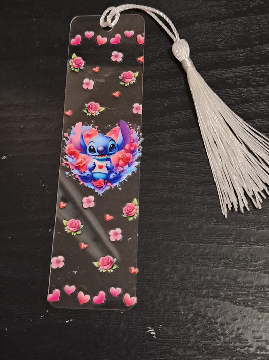 Little blue alien 5 bookmark