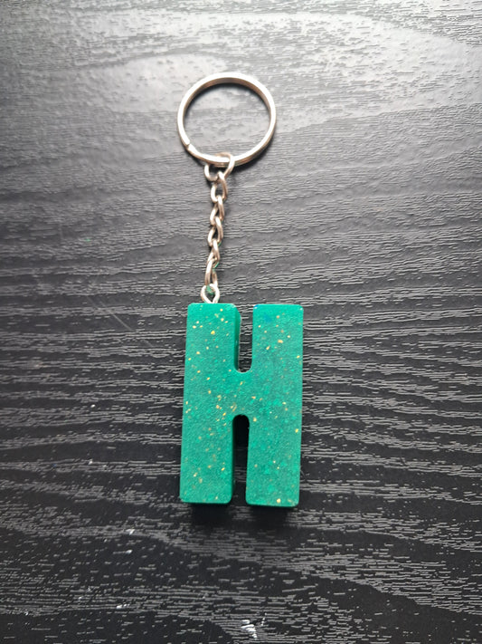 H resin initial keyring
