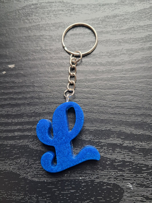 L resin inital keyring