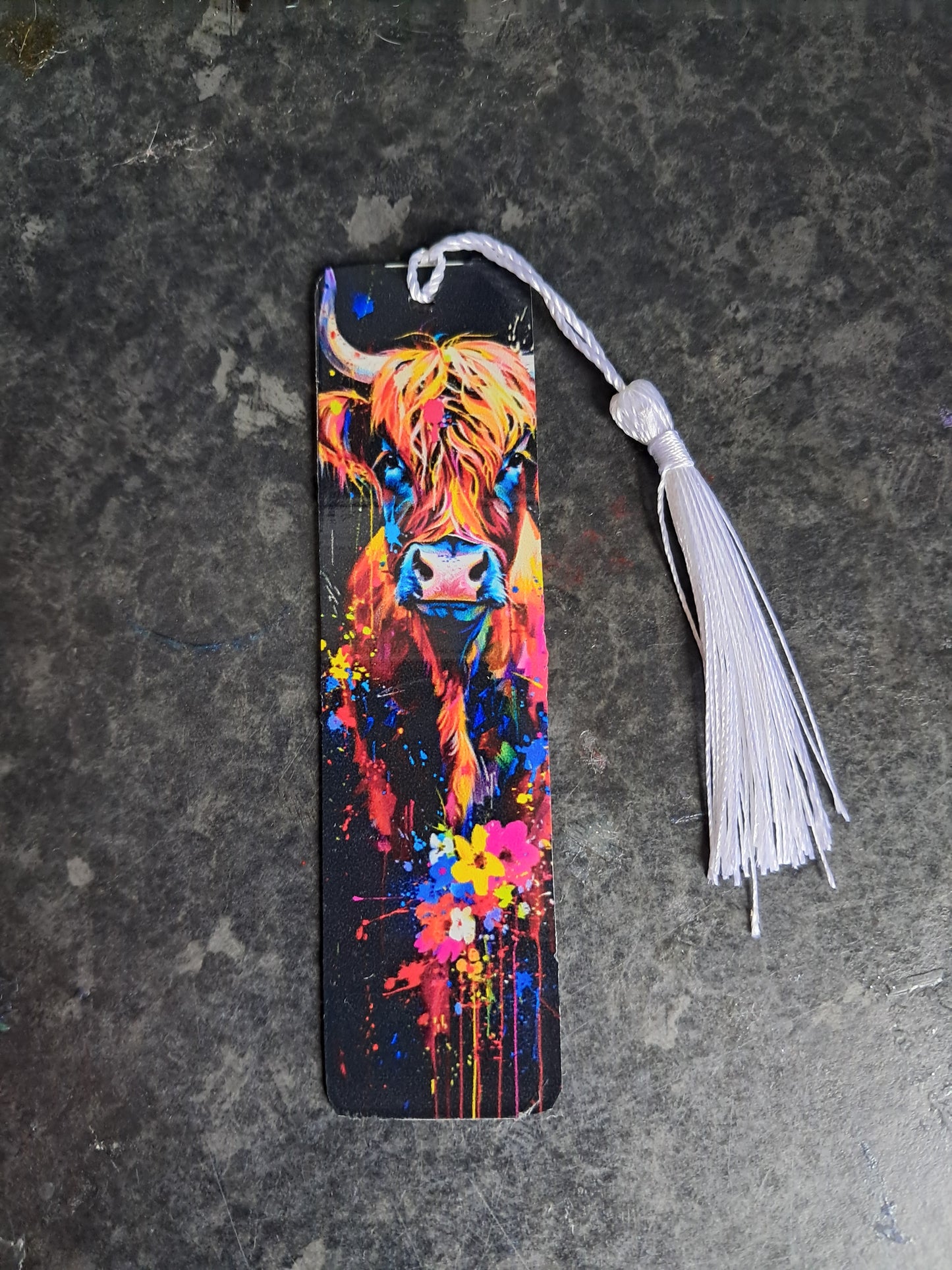 Highland cow bookmark