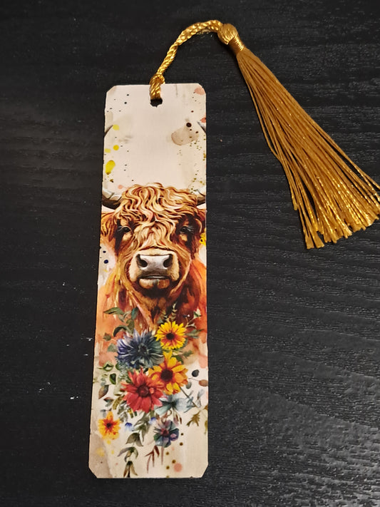 Highland cow 8 bookmark
